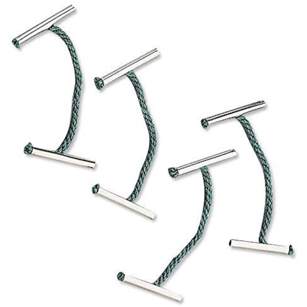 Q-Connect green metal-ended treasury tag, 76mm length, used for organizing documents in stationery supplies.