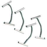 Q-Connect green metal-ended treasury tag, 76mm length, used for organizing documents in stationery supplies.