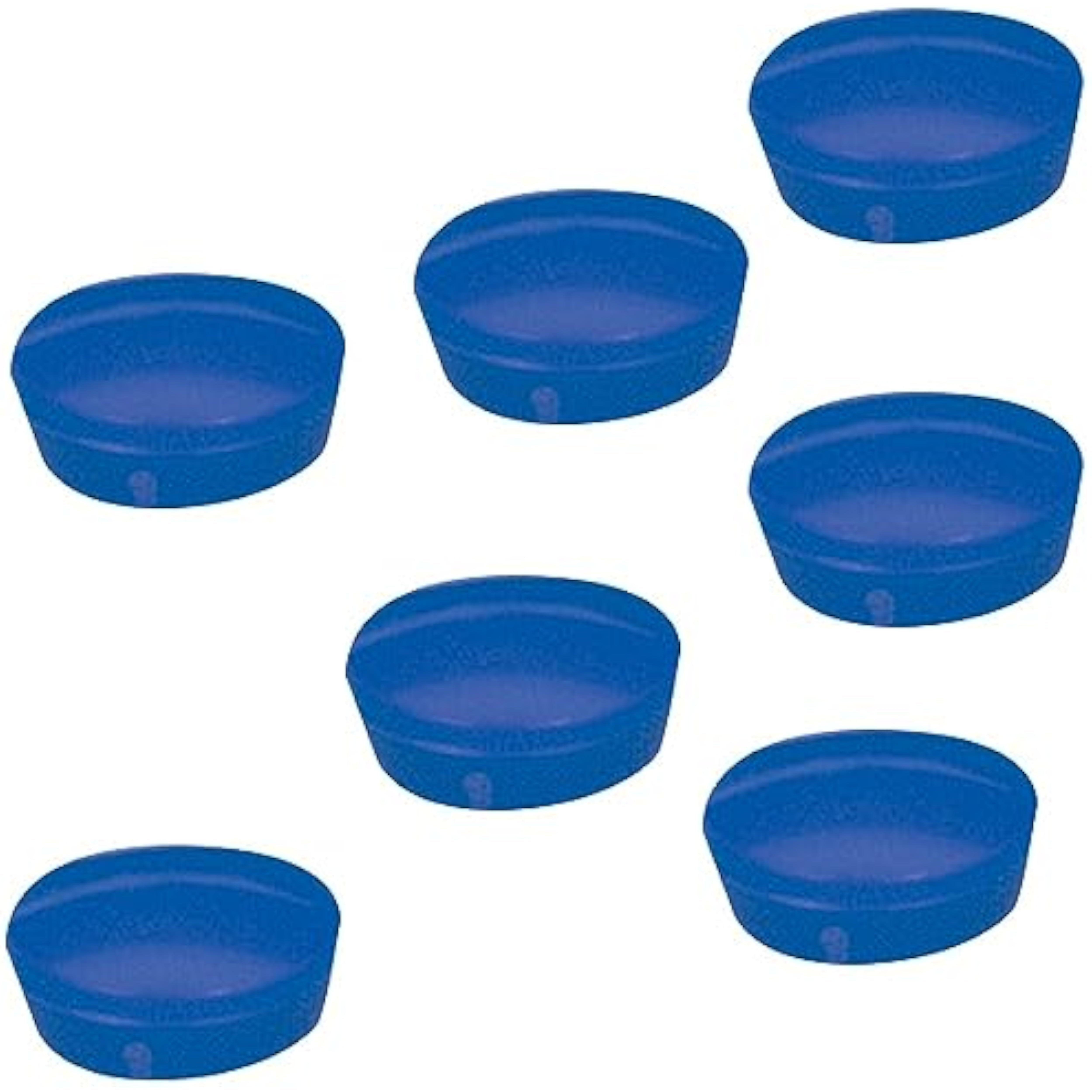 Blue 25mm round magnets from Q-Connect, set of 10, ideal for stationery and magnetic display purposes.