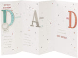 For Dad Uniquely Shaped Sentimental Birthday Card