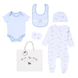 Send It By White & Blue Elephant 5 Piece Set