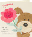 Dog & Flower Design Nanna Mother's Day Card