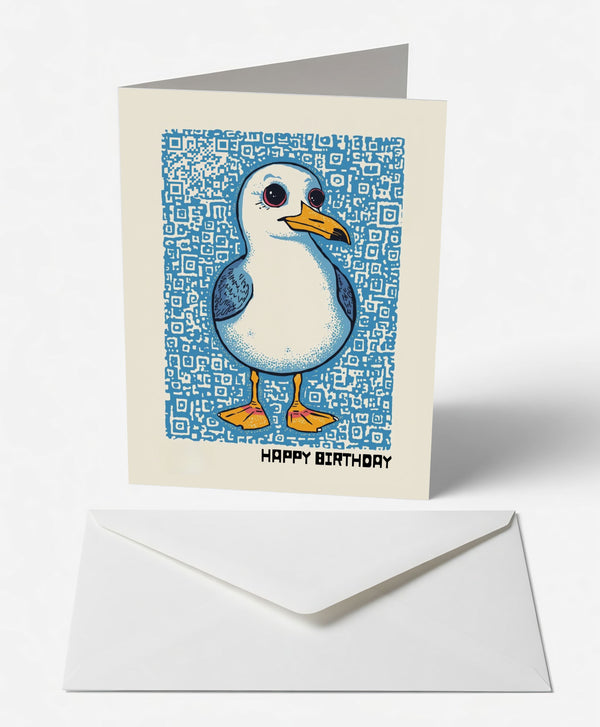 Cheeky Seagull Birthday Card