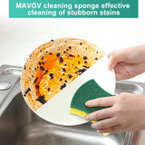 ValueX Foamback Sponge Scourer Green/Yellow (Pack 10)