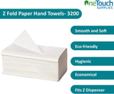 ValueX Hand Towel Z Fold 1 Ply Blue 250 Sheet (Pack 12)