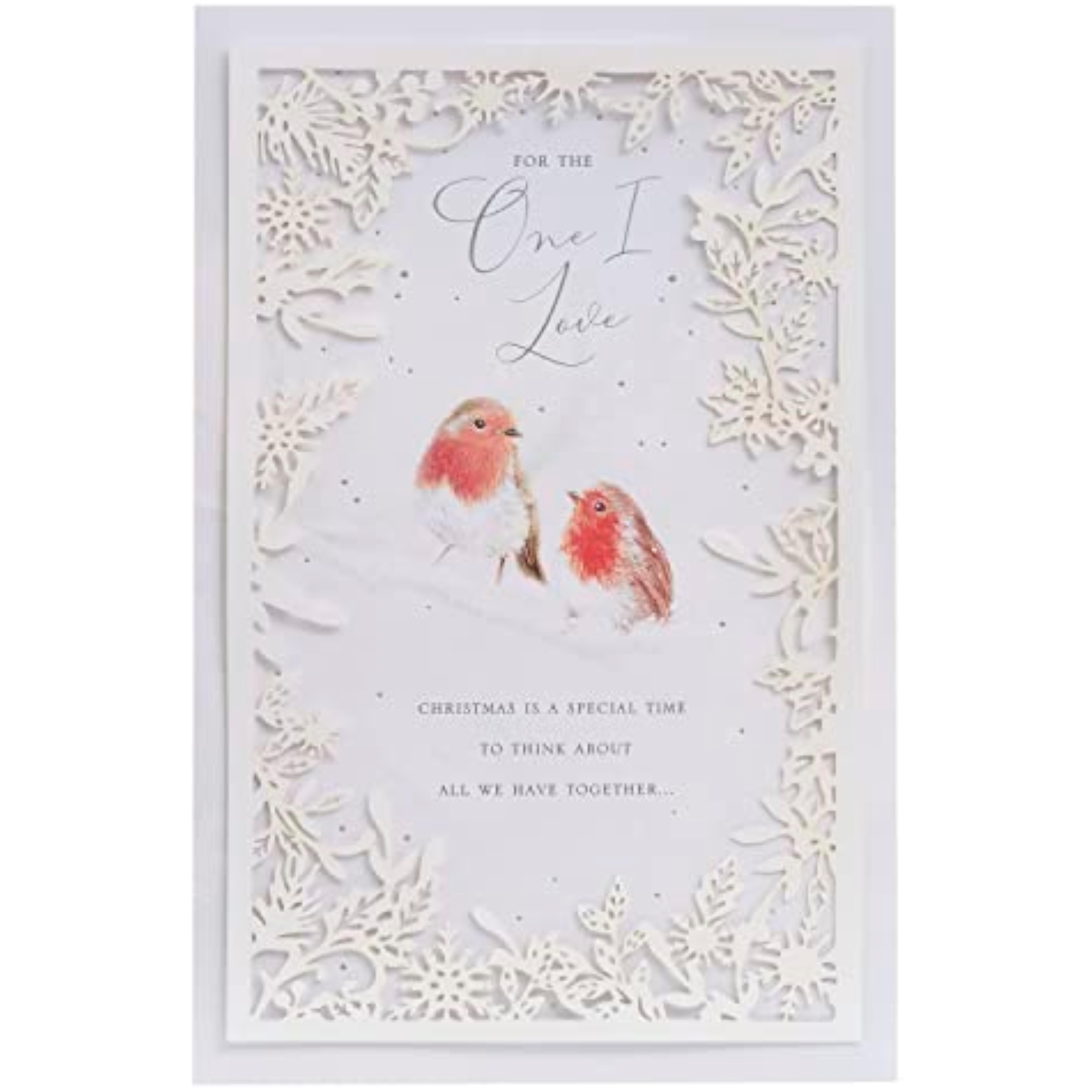 UK Greetings Christmas Card for The One I Love - Intricate Design