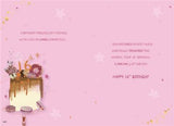 Wonderful Daughter Happy 16th Age 16 Birthday Card - Birthday Cake Stars