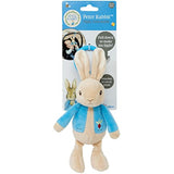 Rainbow Designs Beatrix Potter Peter Rabbit jiggle attachable soft toy for babies and toddlers, perfect as a unisex pram toy.