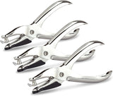 Rapesco 25-sheet single hole punch with ergonomic handle and metal construction, designed for precise paper punching.