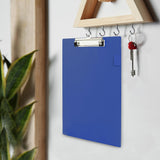 Blue Rapesco VSTCB0L3 standard A4+ clipboard with metal clip and smooth surface, ideal for document organization.