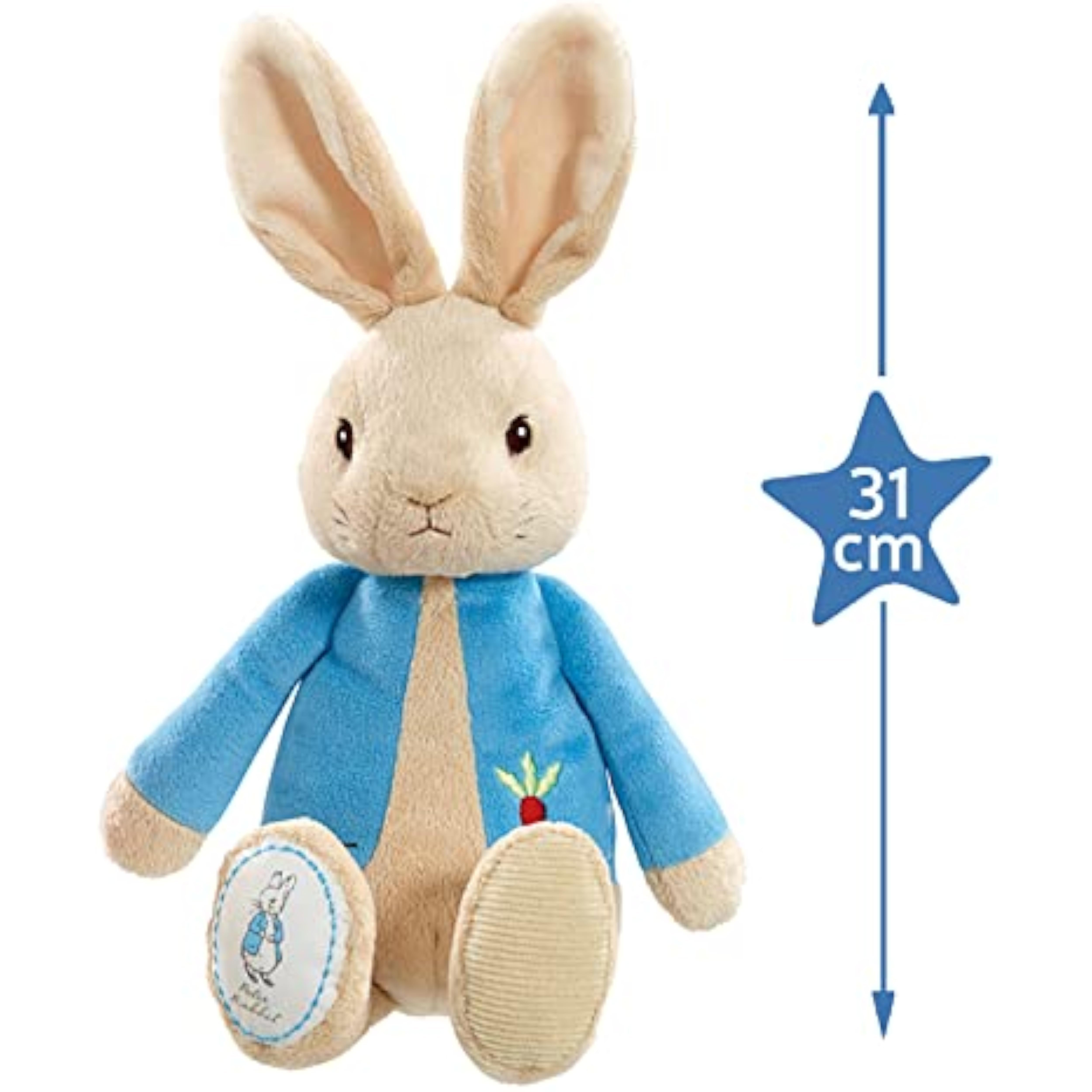 Rainbow Designs My First Peter Rabbit soft toy by RD, a cuddly Beatrix Potter bunny teddy for babies and toddlers.