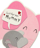 Cute Elephant Design Mummy Valentines Day Card