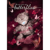 Me to You You Give Me Butterflies Bear Valentines Day Card - Tatty Teddy