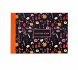 Pukka Bloom Visitors Book A4 Black Floral