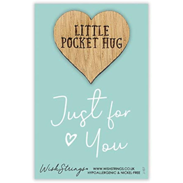 Second Nature Little Pocket Hug Wish Token gift keepsake with engraved message in a small, heartfelt keepsake gift idea.