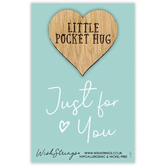 Second Nature Little Pocket Hug Wish Token gift keepsake with engraved message in a small, heartfelt keepsake gift idea.