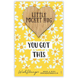 Second Nature "You Got This" pocket hug wish token keepsake gift with engraved message in a small, heartfelt gift box.