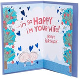 UK Greetings Birthday Card for Husband - Sweet Design with Badge