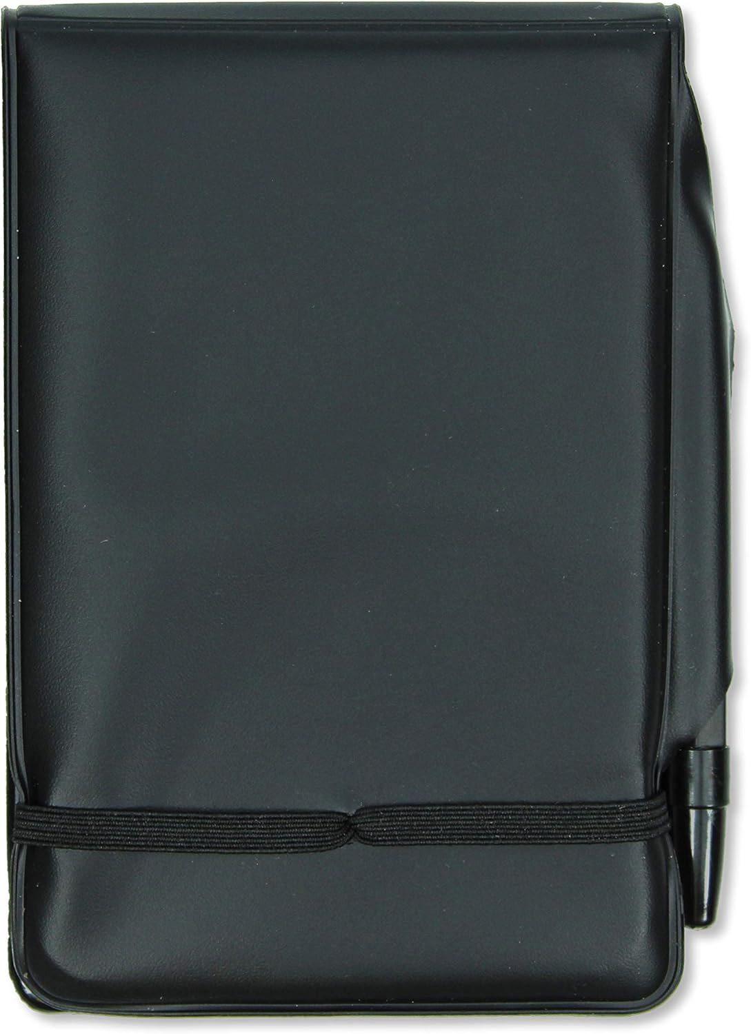 Silvine elasticated pocket notebook with 80 pages, durable PVC covers, and a pen attached for on-the-go note taking.