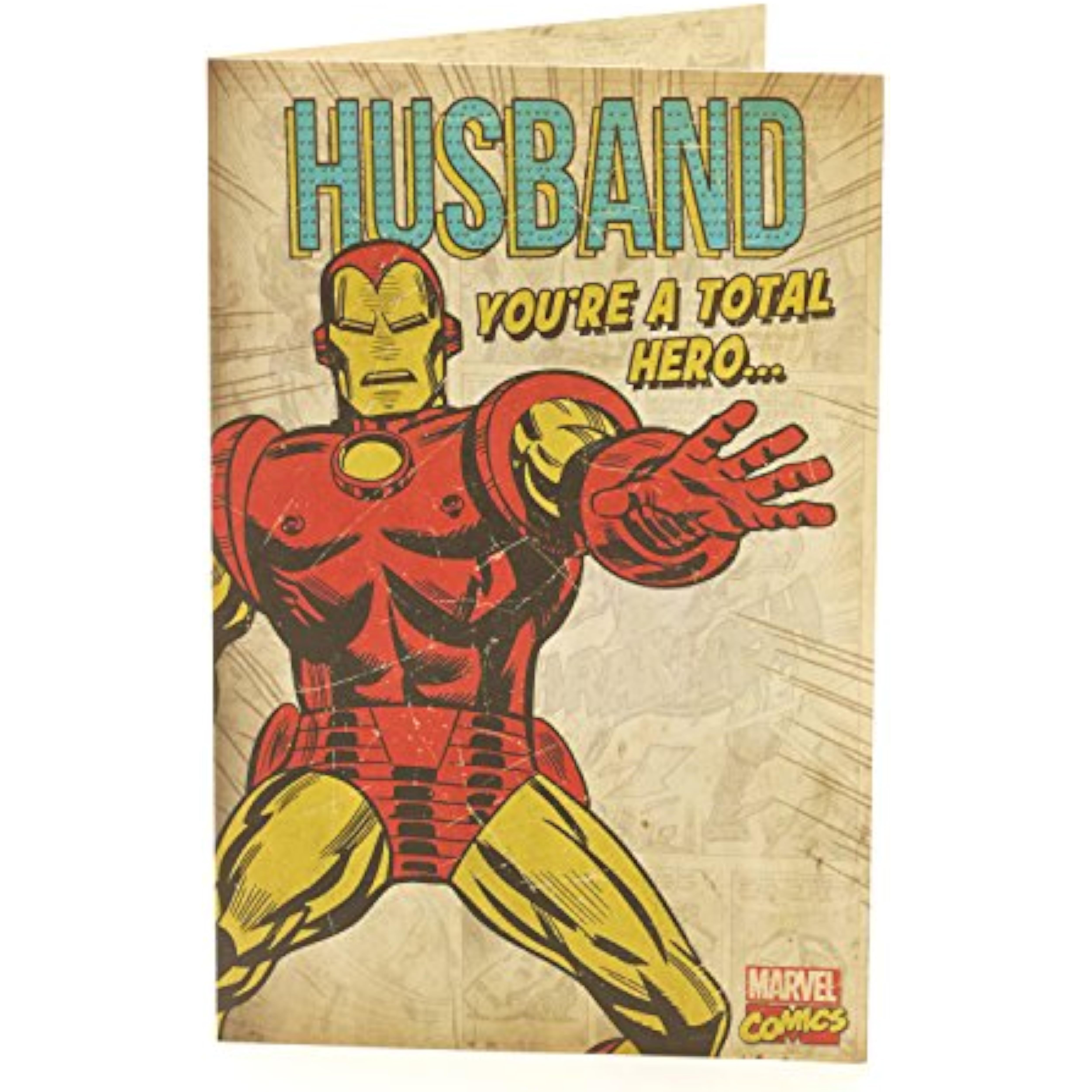 Marvel Avengers Retro Vintage Husband Birthday Card