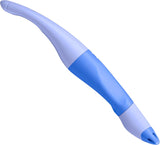Left-handed Stabilo EASYoriginal Pastel ergonomic rollerball pen in cloudy blue with a comfortable grip.