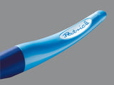 Stabilo EASYoriginal Pastel ergonomic rollerball pen in cloudy blue for right-handed users, featuring a comfortable grip.