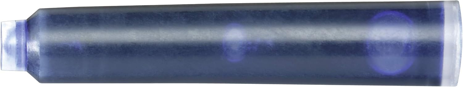 Pack of 12 Stabilo blue ink cartridges refills, compatible with Stabilo pens, shown in the image.