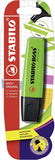 Greeting card featuring a Stabilo Boss Original Green Highlighter, showcasing its vibrant color and eco-friendly design.