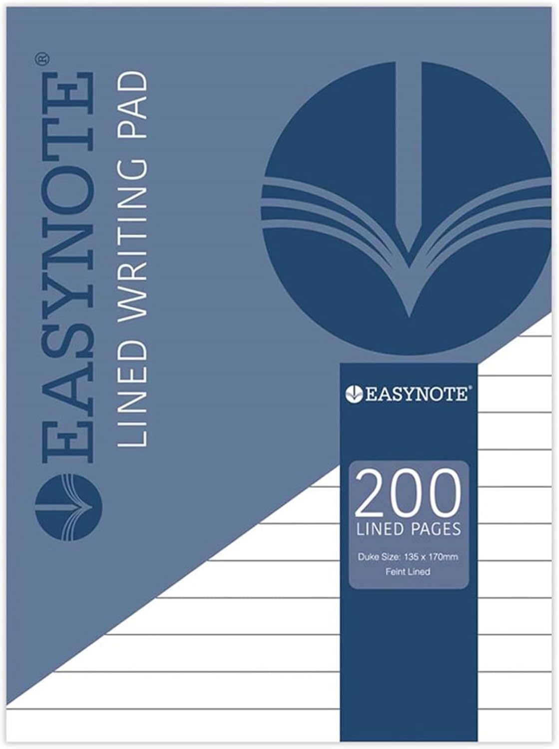 Tallon 100-sheet lined Duke pad in standard letter size with blue ruling for writing or note-taking.