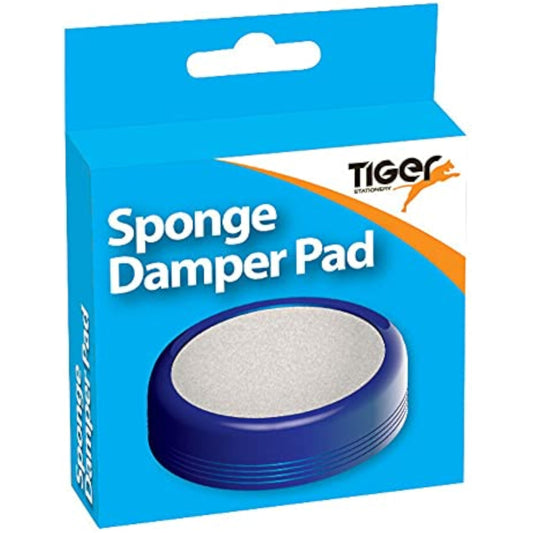 Blue Sponge Damper Pad for percussion from Tiger, showing a soft, round blue pad used to mute or dampen drum and percussion sounds.