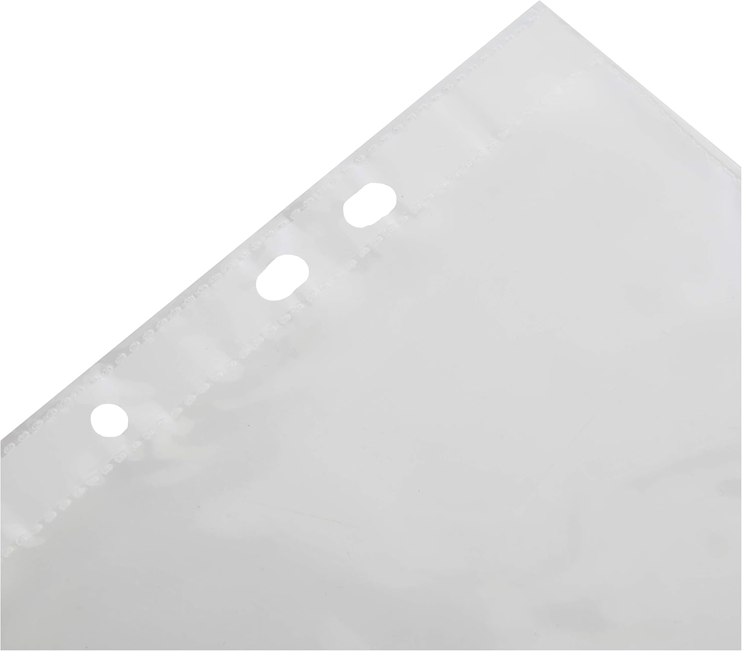 A5 clear punched poly document sleeves with 100 pockets, designed for organization and protection, branded by Tiger.
