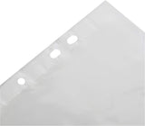 A5 clear punched poly document sleeves with 100 pockets, designed for organization and protection, branded by Tiger.