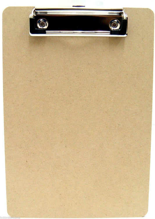 Tiger A5 Masonite Clipboard with metal clip and smooth surface, ideal for writing and organization.