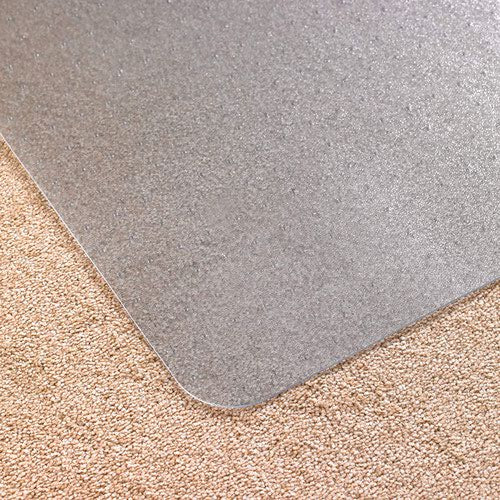 Cleartex Advantagemat Phthalate Free Vinyl Chair Mat Floor Protector For Low Pile Carpets Up To 6mm Pile Height 120 x 75cm Clear