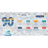 2023 Milestone Male Open Age 90 Birthday Card for Men - Born in 1933 Year You Were Born - Embossed with Silver Foil