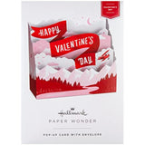 Hallmark Pop Up Valentine's Day Card - Paper Wonder Musical Snow Globe Cats Design