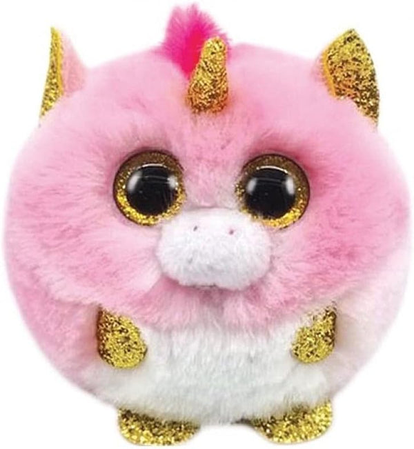 Multicolor Ty Puffies Plush Animal, 7cm Fantasia Unicorn toy, soft and adorable for children.