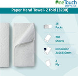 ValueX Hand Towel Z Fold 1 Ply Blue 250 Sheet (Pack 12)