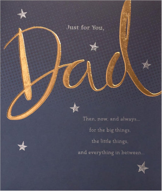 UK Greetings 75th birthday card for dad featuring a heartfelt design for celebrating a special milestone.