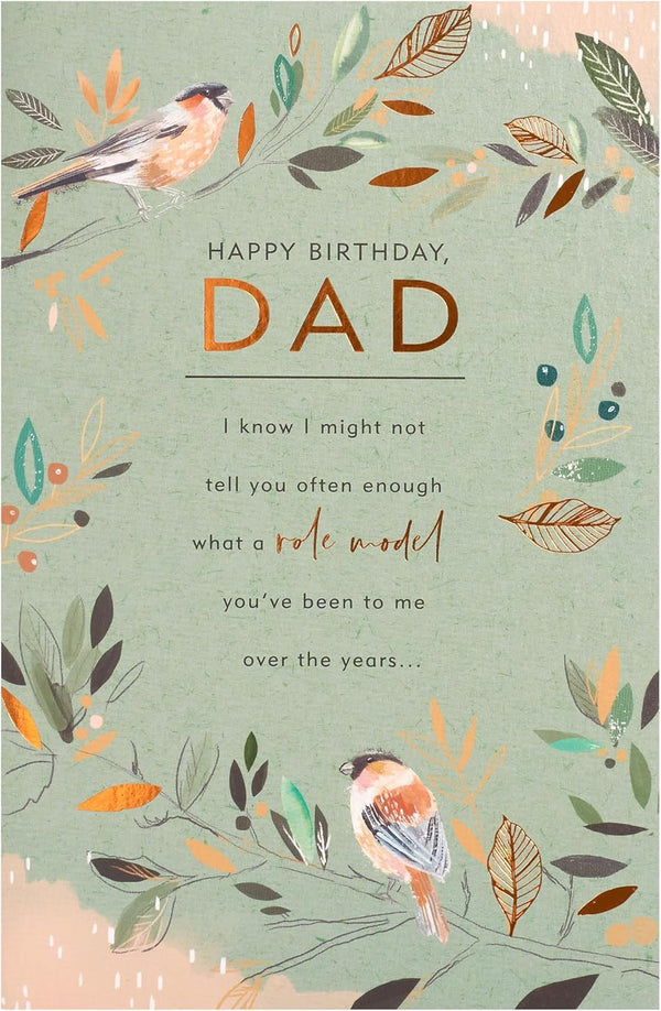 75th birthday card for dad by UK Greetings featuring festive design and heartfelt message for milestone celebration.