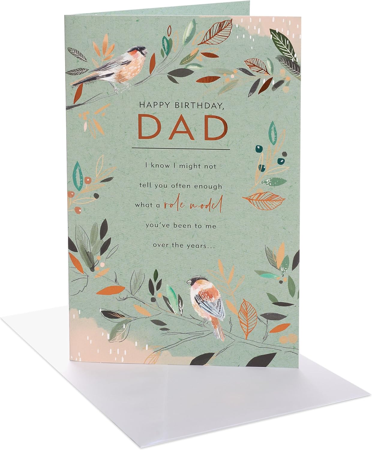 75th birthday card for dad with a thoughtful milestone greeting, featuring colorful birthday-themed design by UK Greetings.