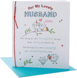 Elegant birthday card for husband by UK Greetings featuring heartfelt design and romantic details for his special day.