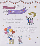 Romantic birthday card for her from UK Greetings featuring heartfelt message and floral design, perfect for celebrating her special day.
