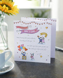 Romantic birthday card for her with heartfelt message, featuring floral design and elegant lettering, by UK Greetings.