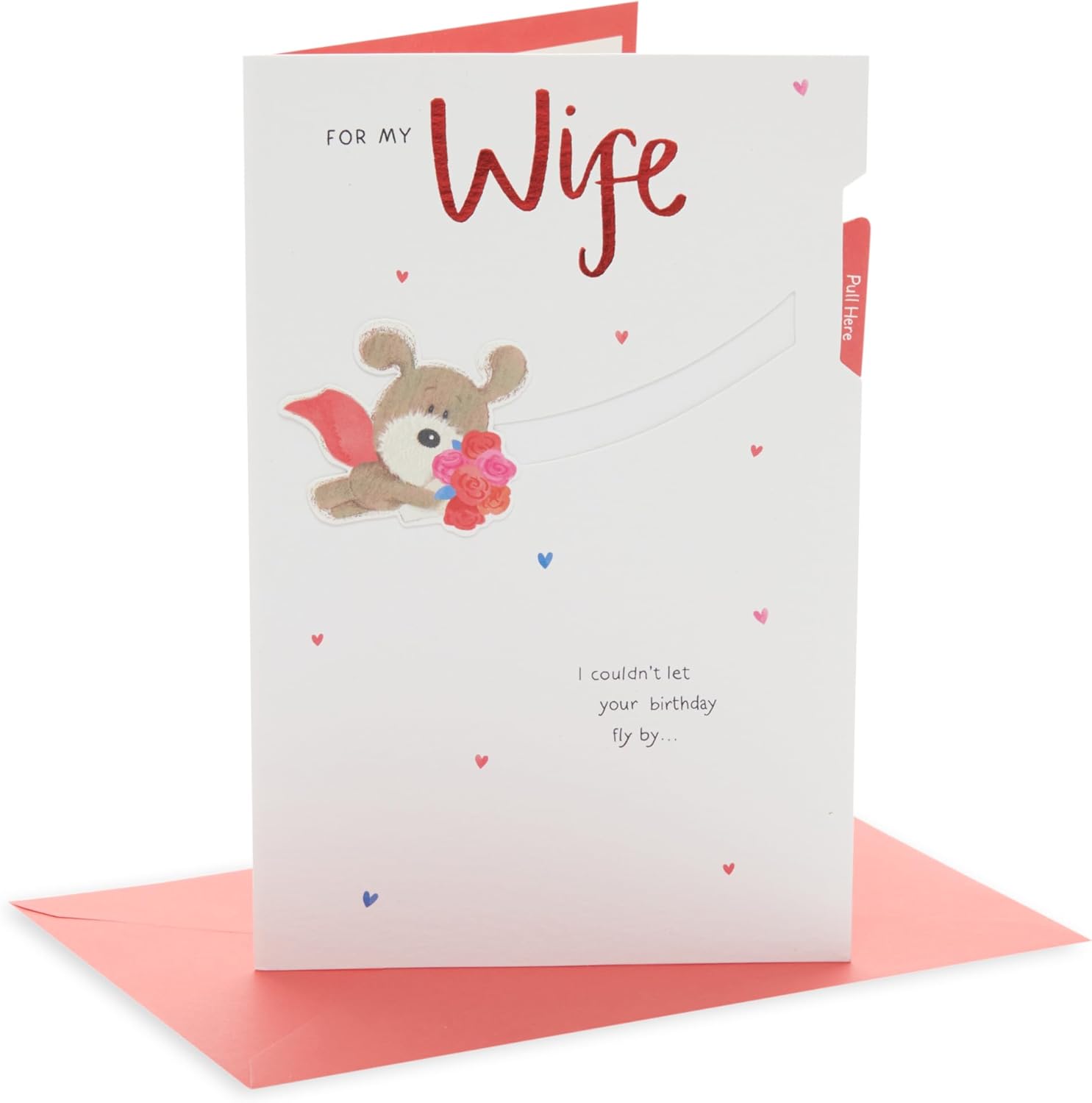 Elegant birthday card for wife featuring heartfelt design from UK Greetings, with floral and romantic elements.