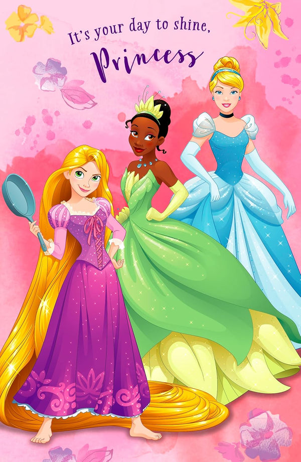 Colorful birthday card for young girls featuring fun illustrations and cheerful design, perfect for celebrating her special day.