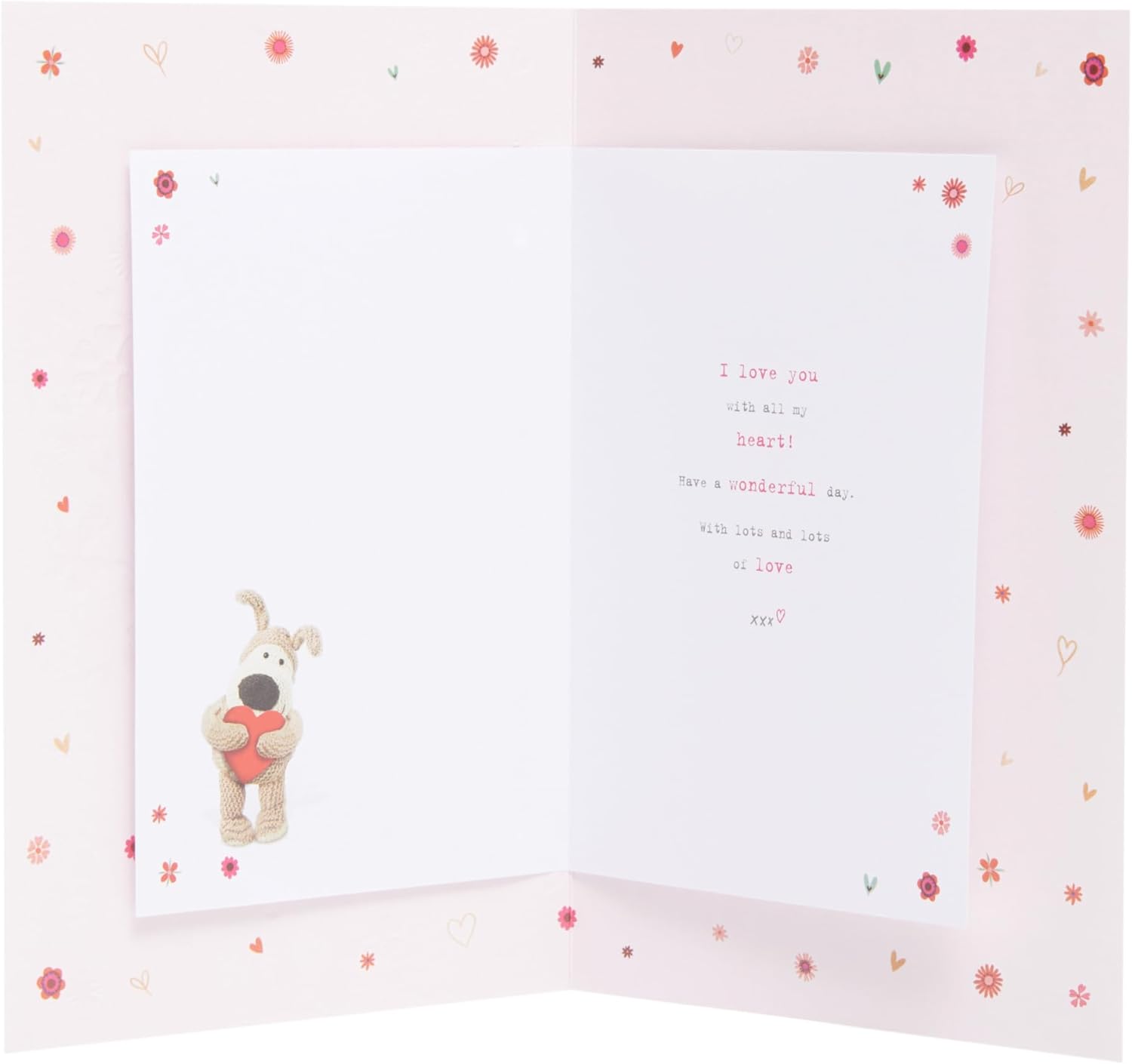 Cute Boofle birthday card for girlfriend by UK Greetings featuring a sweet, colorful design with adorable character illustrations.