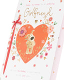 Cute Boofle birthday card for girlfriend with adorable design, featuring colorful illustrations and heartfelt message.