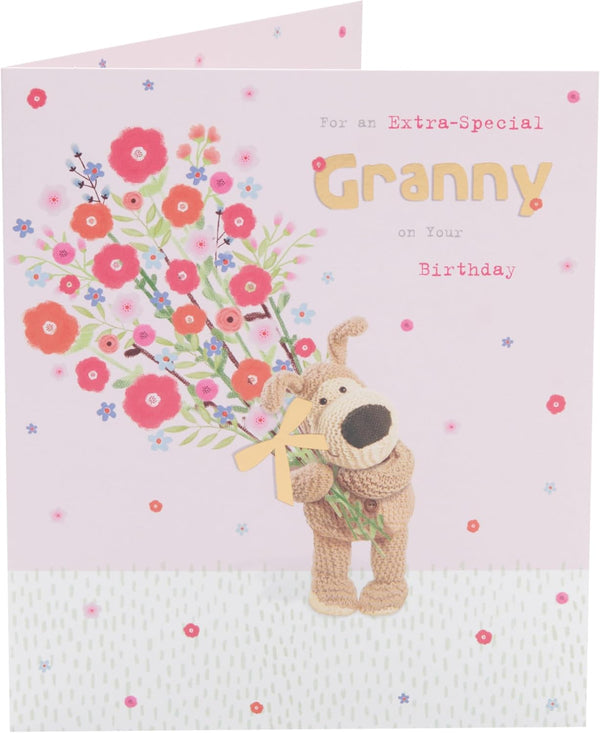 Cute Boofle birthday card for Granny featuring a charming design, perfect for celebrating special occasions.
