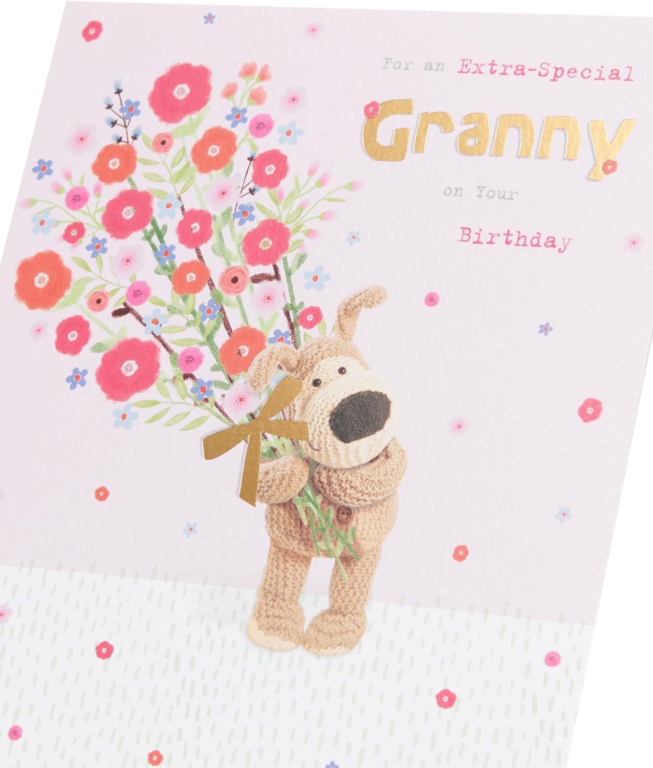 Cute Boofle birthday card for granny featuring a colorful, adorable design from UK Greetings.